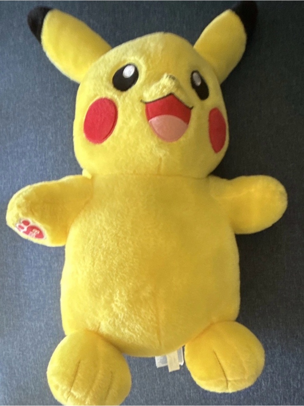 Build-A-Bear Yellow Pikachu Plush with Red Cheeks